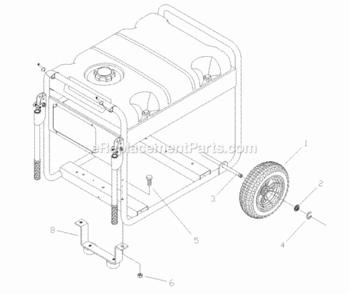 Wheel_Kit Diagram and Parts List for 030299-1  Briggs and Stratton Generator